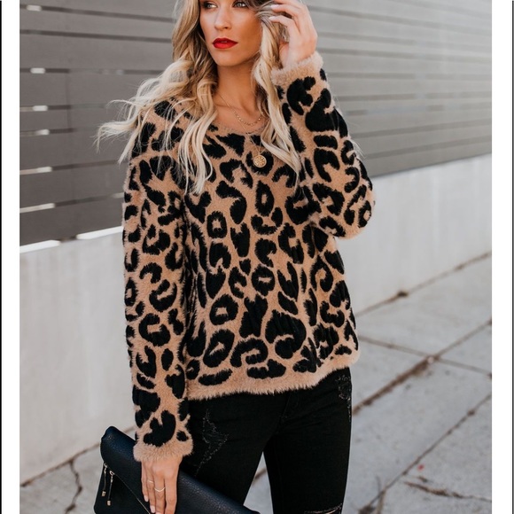 WHITLEY Leopard Print Sweater - Picture 4 of 8